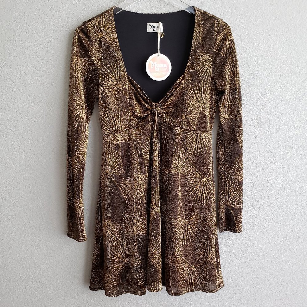 SMYM Dominique Mini Dress Goldie Frond X - Picture 2 of 8